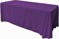 90" Wide by 108" Long Rectangular Polyester Poplin Seamless Tablecloth - Rounded Corners - New Creations Fabric & Foam Inc