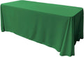 90" Wide by 108" Long Rectangular Polyester Poplin Seamless Tablecloth - Rounded Corners - New Creations Fabric & Foam Inc