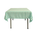 30"x30" SQUARE TABLECLOTH POLYESTER CHECKERED.