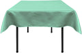 45 x 45" Square Polyester Bridal Satin Table Table Overlay, For a Small 33" Square Coffee Table  With 6" Drop