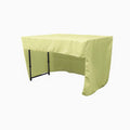 96" Long x 30" Wide x 30" High, Polyester Poplin Fitted Tablecloth with Open Back Design,