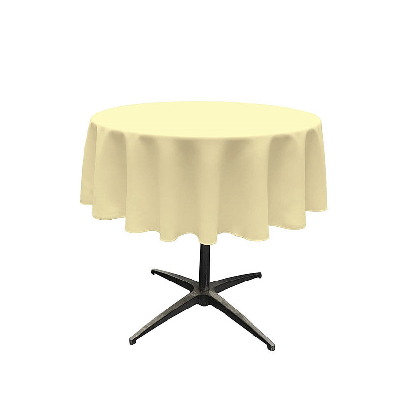 42" ROUND POLYESTER POPLIN TABLECLOTH