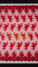 Valentina Embroider Floral Lace 54" Wide| New Creations Fabric & Foam Inc.