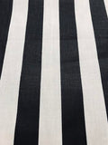 58/59" Wide by 1" Stripe Poly Cotton Fabric By The Yard