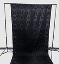 5 Feet Wide Damask Flocking Taffeta Backdrop Drape Curtain Panel, 1 Panel