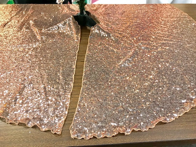 48" Round Decorative Sequins Tree Skirt for Christmas/Thanksgiving Day