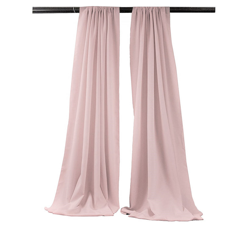 5 Feet Wide x 20 Feet High,  Polyester Seamless Backdrop Drape Curtain Panel / Curtain Room Divider / 2 Panels