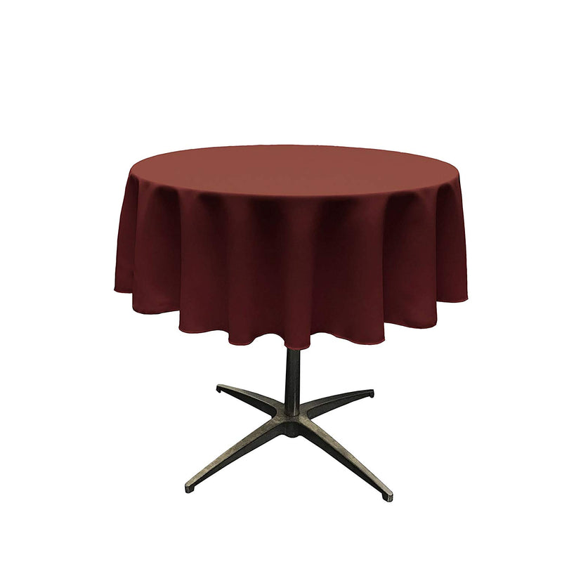 42" ROUND POLYESTER POPLIN TABLECLOTH