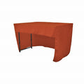 96" Long x 30" Wide x 30" High, Polyester Poplin Fitted Tablecloth with Open Back Design,