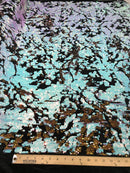 Camo Sequin Stretch Velvet 54" Wide| New Creations Fabric & Foam Inc. - New Creations Fabric & Foam Inc