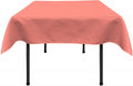 45 x 45" Square Polyester Bridal Satin Table Table Overlay, For a Small 33" Square Coffee Table  With 6" Drop