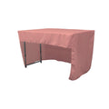 72" Long x 30" Wide x 30" High, Polyester Poplin Fitted Tablecloth with Open Back Design