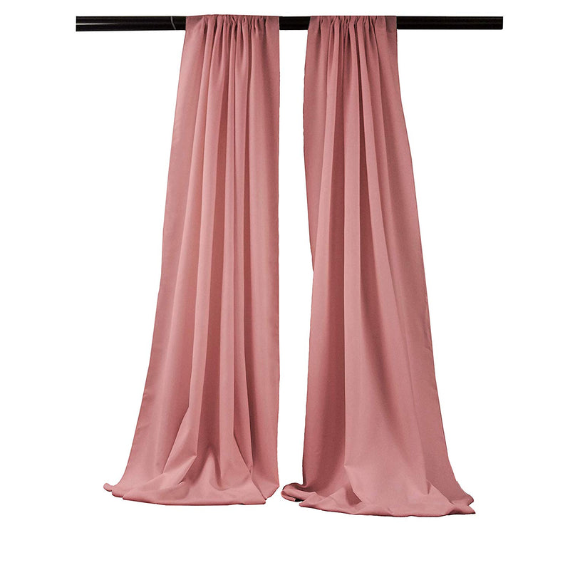 5 Feet Wide x 20 Feet High,  Polyester Seamless Backdrop Drape Curtain Panel / Curtain Room Divider / 2 Panels