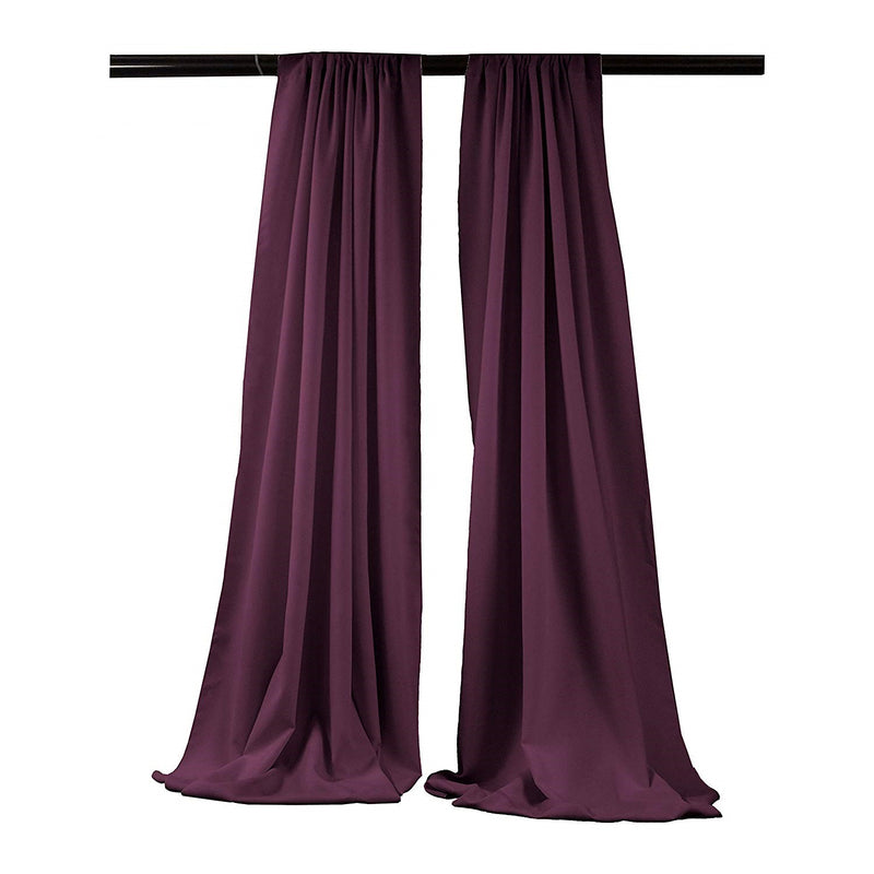 5 Feet Wide x 20 Feet High,  Polyester Seamless Backdrop Drape Curtain Panel / Curtain Room Divider / 2 Panels