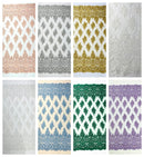 Erin Diamond Beaded Metallic Floral Embroider On a Mesh Lace Fabric - Sold By The Yard - New Creations Fabric & Foam Inc