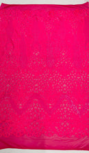 Feather Damask Shiny Sequin Design on a 4 Way Stretch mesh Fabric - Prom Night - Sold by The Yard. - New Creations Fabric & Foam Inc
