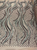 Flame Sequin Fabric 54” Wide| New Creations Fabric & Foam Inc. - New Creations Fabric & Foam Inc