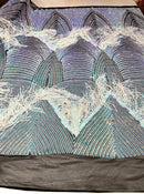 Fringe sequin Fabric 54” Wide| New Creations Fabric & Foam Inc. - New Creations Fabric & Foam Inc