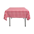 36" x 36" Square Tablecloth for 24" Square Small Coffee Table with 6" Drop, Polyester Checkered Gingham Plaid Table Overlay