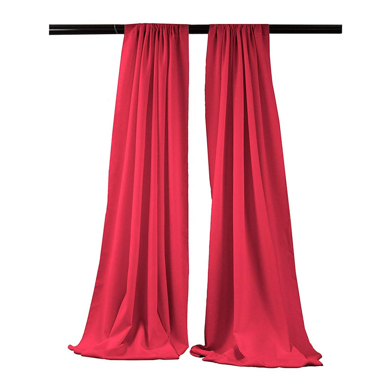 5 Feet Wide x 15 Feet High,  Polyester Seamless Backdrop Drape Curtain Panel / Curtain Room Divider / 2 Panels