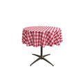 48" ROUND TABLECLOTH POLYESTER CHECKERED