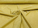 Gold 58/60" Wide Full Glitter Covered Shimmer Fabric By The Yard - New Creations Fabric & Foam Inc