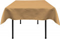 45 x 45" Square Polyester Bridal Satin Table Table Overlay, For a Small 33" Square Coffee Table  With 6" Drop