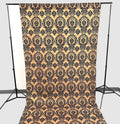 5 Feet Wide Damask Flocking Taffeta Backdrop Drape Curtain Panel, 1 Panel