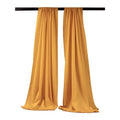 5 Feet Wide x 7 Feet High, Polyester Poplin Backdrop Drape Curtain Panel, Room Divider, 1 Pair