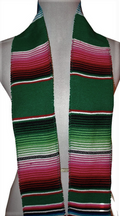 5" Wide by 76" Long Authentic Mexican Serape Graduation Stole Sash