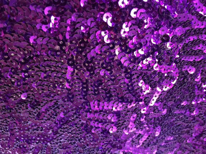 Purple mermaid fish scales sequins- seaweed sequins design- sold by the yard.58" wide.