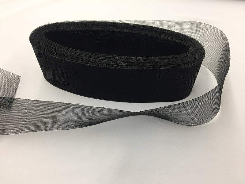 30 yards- 4 inches black Crinoline Horsehair Braid Trim-wedding-bridal-decorations-