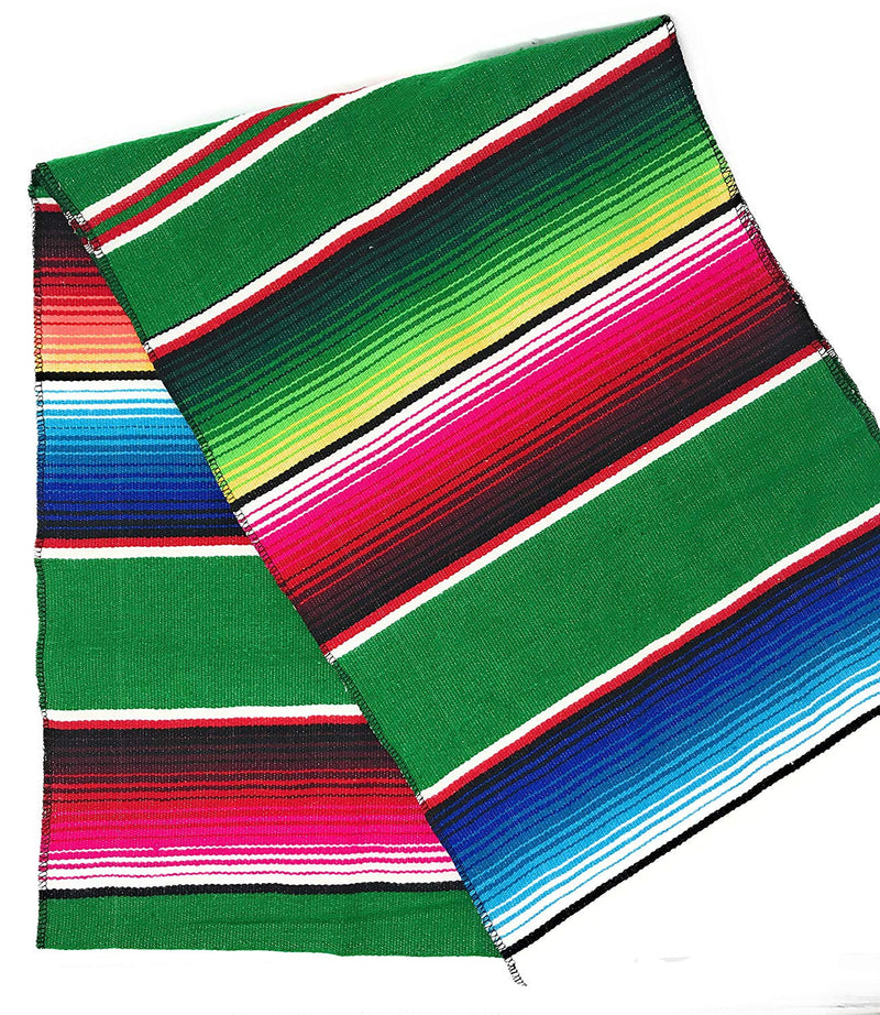 New Creations Fabric & Foam Inc, 14" Wide by 84" Long Mexican Serape Cotton Table Runner