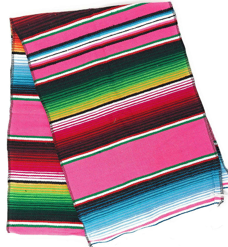 New Creations Fabric & Foam Inc, 14" Wide by 84" Long Mexican Serape Cotton Table Runner