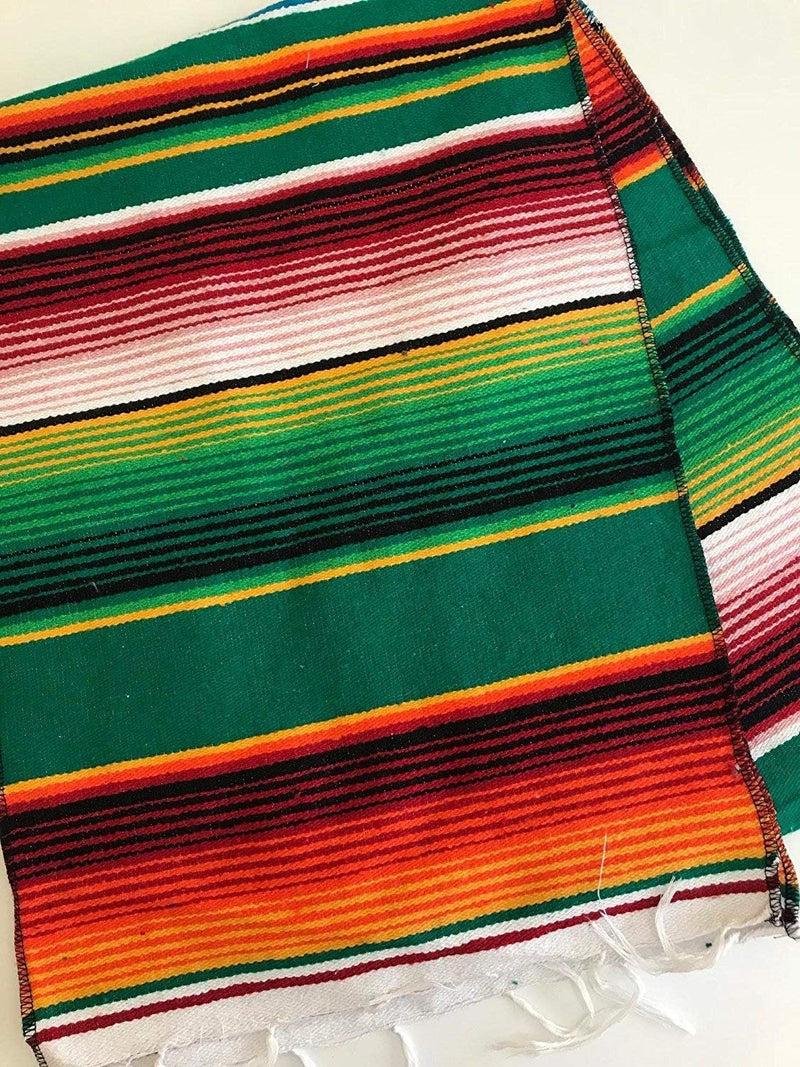 New Creations Fabric & Foam Inc, 14" Wide by 84" Long Mexican Serape Cotton Table Runner