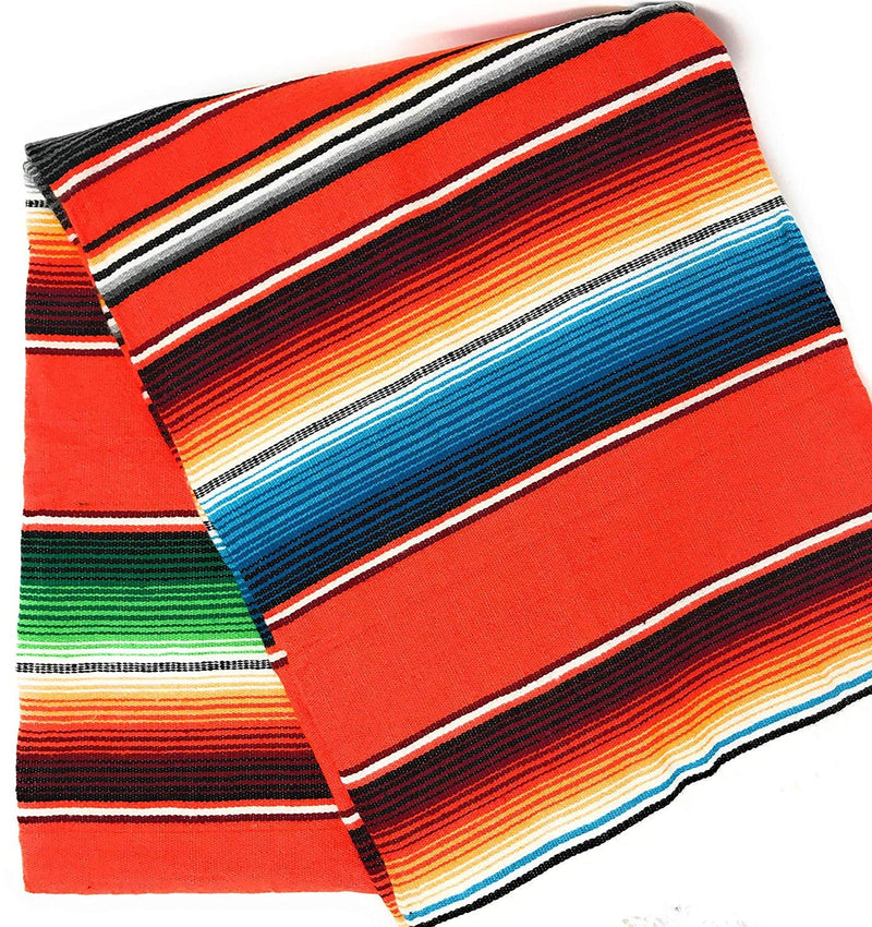 New Creations Fabric & Foam Inc, 14" Wide by 84" Long Mexican Serape Cotton Table Runner