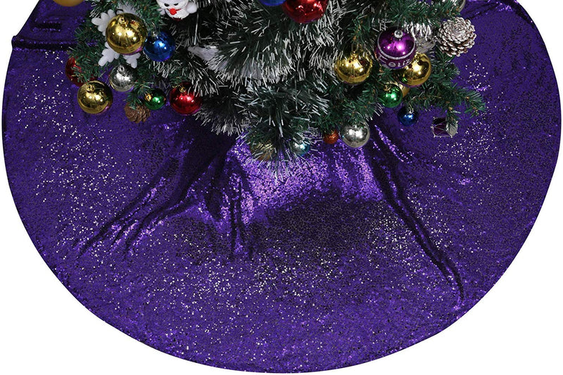 New Creations Fabric & Foam Inc, Decorative Sequins Christmas Tree Skirt