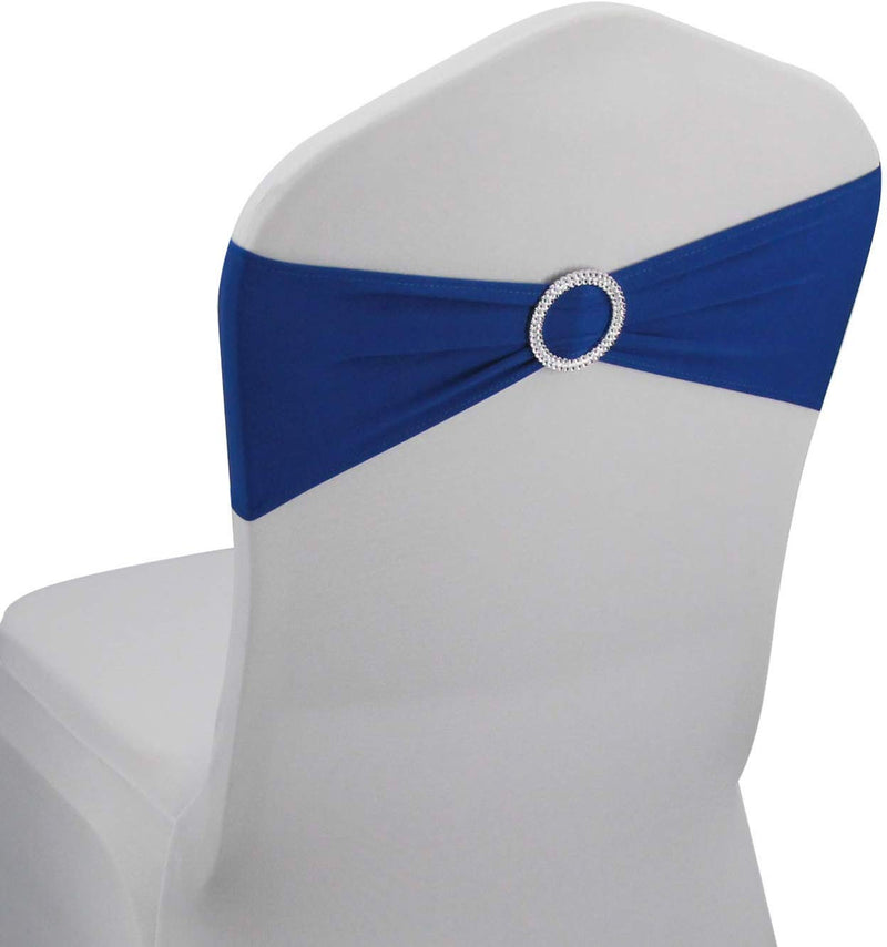 New Creations Fabric & Foam Inc, 5" Wide by 14" Long Wedding Chair Decorations Stretch Spandex Chair Bands