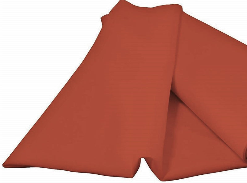 Burnt Orange 60" Wide 100% Polyester Spun Poplin Fabric Sold By The Yard.