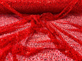 All over Heavy hand beaded princess design embroider with beads-pearls-sequins on a mesh lace-sold by yard.