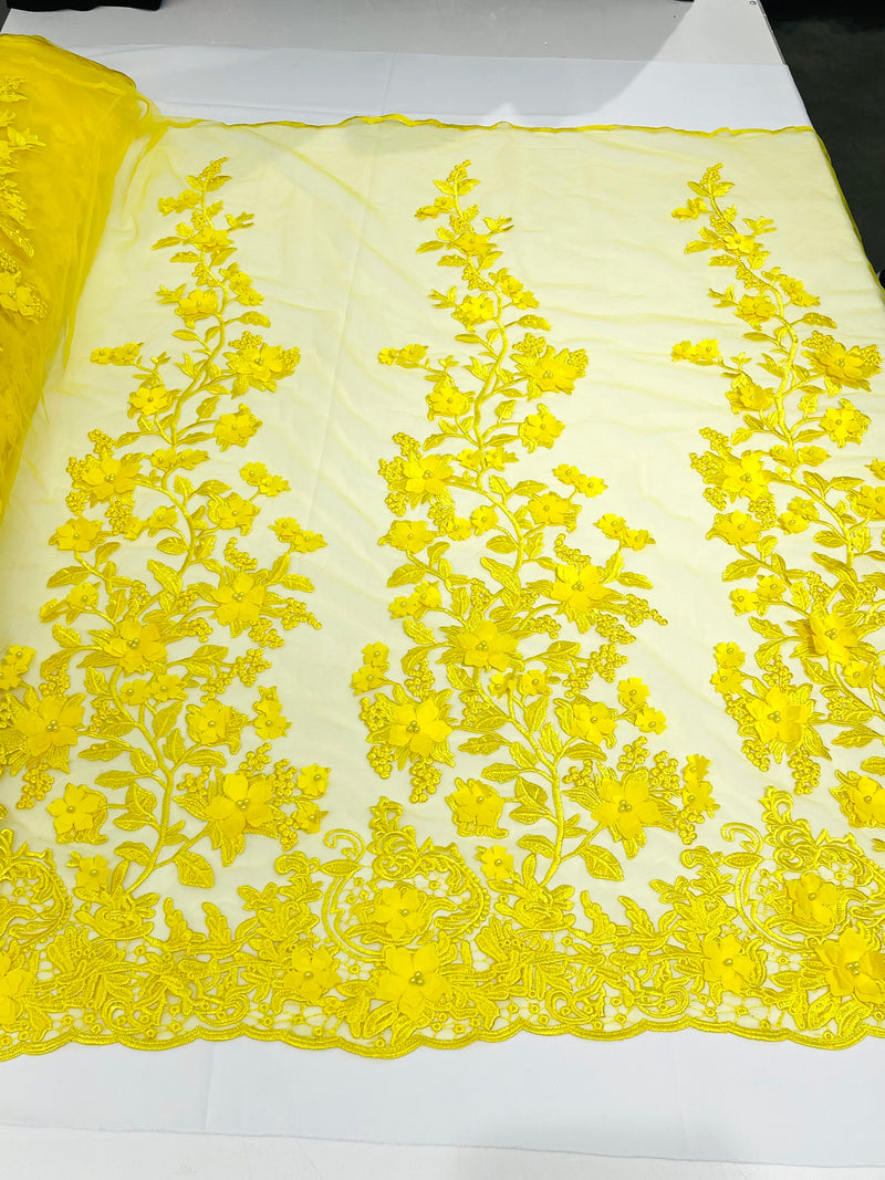 PRINCESS 3D FLORAL LACE (By The Yard)