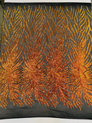 Phoenix Sequin Feather Fabric 54” Wide| New Creations Fabric & Foam Inc.