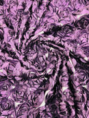 3D Roses On A Mesh 54" Wide| New Creations Fabric & Foam Inc.