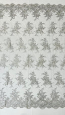 Valentina Embroider Floral Lace 54" Wide| New Creations Fabric & Foam Inc.
