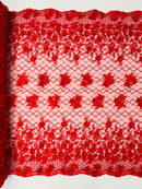 Lia 3d Floral Design Lace 54" Wide| New Creations Fabric & Foam Inc.