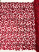 Angela Metallic corded lace 54" Wide| New Creations Fabric & Foam Inc.