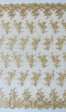Valentina Embroider Floral Lace 54" Wide| New Creations Fabric & Foam Inc.
