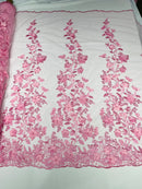 Princess 3D Floral Lace 50" Wide| New Creation Fabric & Foam Inc.