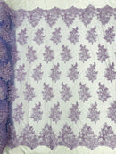 Camila Embroider Floral Damask Lace 54" Wide| New Creations Fabric & Foam Inc.