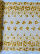 Lia 3d Floral Design Lace 54" Wide| New Creations Fabric & Foam Inc.
